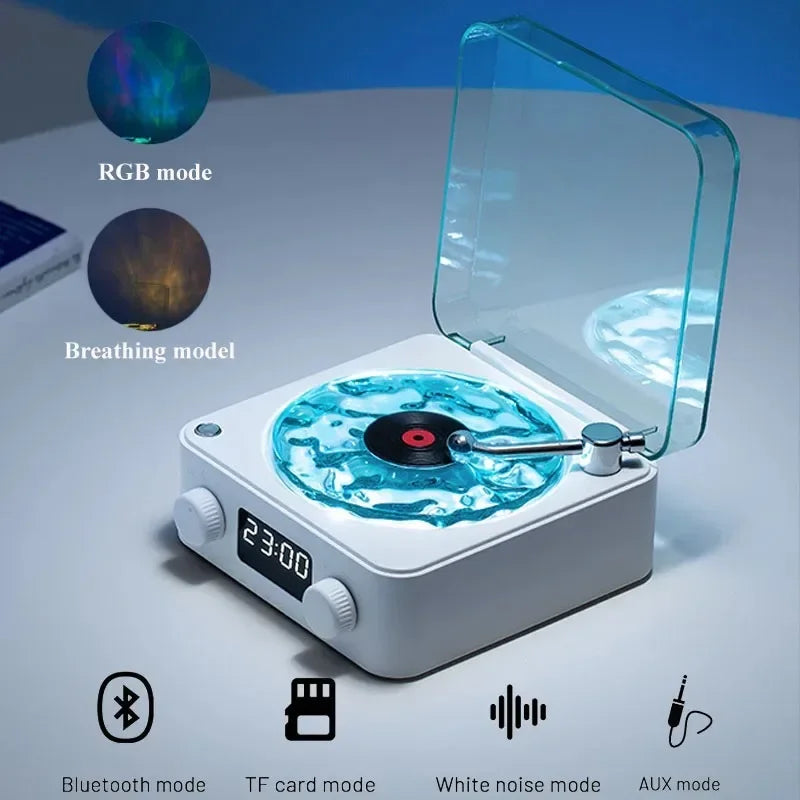 Mini Ret Noise Bluetooth Speakerro White