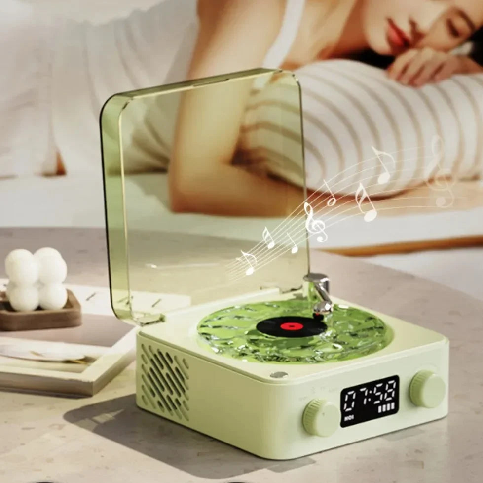 Mini Ret Noise Bluetooth Speakerro White
