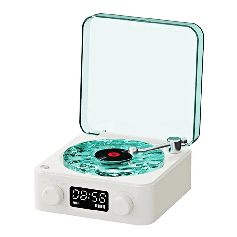 Mini Ret Noise Bluetooth Speakerro White
