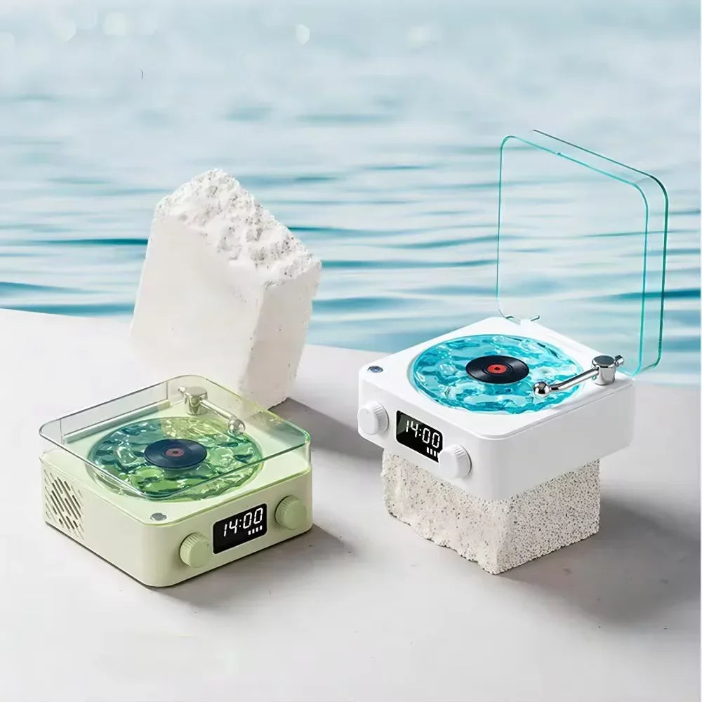 Mini Ret Noise Bluetooth Speakerro White